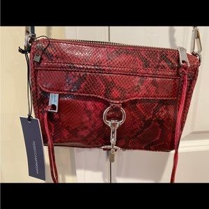 Rebecca minkoff snake skin crossbody